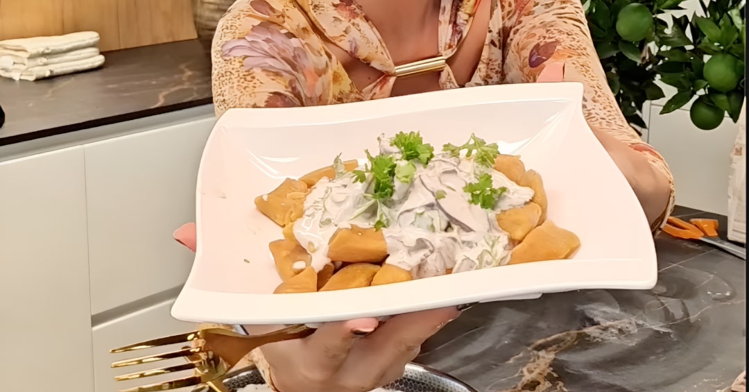 recepti z nino, nina osenar kontrec, dan-kuhinja, hokaido njoki s smetano in šitakami